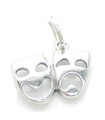 Teatermasker charm i sterling silver .925 x 1 Am Dram Theatre Mask berlocker