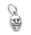 Comedy Mask TINY sterling silver charm .925 x 1 Drama Masks charms