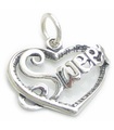 Sweet in Heart Sweetheart charm i sterlingsilver .925 x 1 Love charms