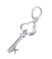 Key 2D sterling zilveren bedel .925 x 1 Keys bedel