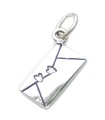 Kärleksbrev charm i sterling silver .925 x 1 Loving Letters berlocker