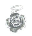 Breloque en argent sterling rose .925 x 1 Roses Fleur Fleurs Plantes breloques