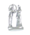 Bride and Groom sterling silver charm .925 x 1 wedding couple charms