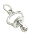 Dock napp charm i sterling silver .925 x1 Dummies och nappar charm