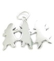 Cutout Papierpuppen Sterling Silber Charm .925 x 1 Cut Out Puppe Charms