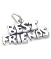 Best Friends charm i sterling silver .925 x 1 Best Freinds BF -berlocker