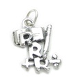 The Three Rs sterling silver charm .925 x 1 lärande utbildning charm