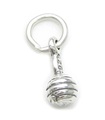 Rassel für ein Baby SMALL Sterling Silber Charm .925 x 1 Babys Rasseln Charms