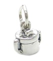 Charm de plata esterlina TINY taza para sorber .925 x 1 Charms de tazas para bebés