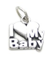 I love my baby sterling silver charm .925 x 1 Babies Love charms