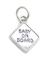 Baby on Board sterling silver charm .925 x 1 Babies Newborn charms