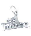 Charm in argento sterling Nipote numero uno .925 x 1 ciondoli famiglia Neice