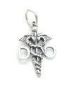 Doktor i osteopatisk medicin charm i sterling silver .925 x 1 berlocker