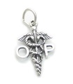 Ciondolo in argento sterling OP medico .925 x 1 ciondoli medici medici