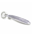 Charm planche de surf en argent sterling .925 x 1 Charms de planche de surf