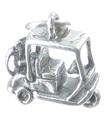 Golf Cart charm i sterling silver .925 x 1 Golf Golfspelare charmar