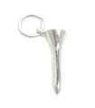 Charm Tee de golf en argent sterling .925 x 1 charmes de tees de golfeur de golf