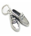 Mocassins chaussures breloque en argent sterling .925 x 1 breloques pour chaussures