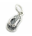 Flip Flop charm i silver i sterling silver .925 x1 Sandaler med sko