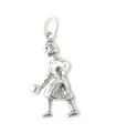 Lady Bowler charm i sterling silver .925 x 1 Bowls Bowling Bowl berlocker