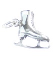 Charm de plata esterlina patinaje sobre hielo .925 x 1 Charm patines patinaje sobre hielo patinaje sobre hielo