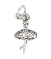 Charm in argento sterling Ballerina .925 x 1 Ballerine di balletto che ballano charms