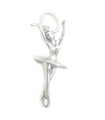 Ballerina charm i sterling silver .925 x 1 Ballet Ballerinas dansare