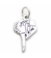 Ballerina Ballet Dancer charm i sterling silver .925 x 1 Dansers charm