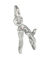 Charm de plata esterlina para mujer buceadora de natación .925 x 1 encantos de buceo