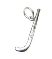 Feldhockeyschläger Sterling Silber Charm .925 x 1 Sport und Hocky Charms