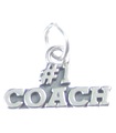 Charm in argento sterling numero uno Coach .925 x 1 Charms Allenatori Allenatori