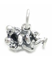 Breloque en argent sterling de lutteurs .925 x 1 Breloques de lutte