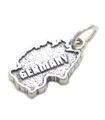 Tyskland karta sterling silver charm .925 x 1 Country charm