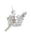 Krone und Zepter Sterling Silber Charm .925 x 1 Carnival Queen Charms