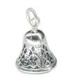 Bell sterling silver charm with moving clapper so tinkles .925 x 1 Bells