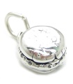 Hamburger Beefburger charm i sterlingsilver .925 x 1 Burger Burgers berlocker