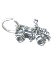 ATV 4 Wheeler sterling silver charm .925 x 1 Small Four Wheelers charm