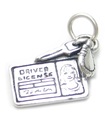 Führerschein Sterling Silber Charm .925 x 1 Führerschein Fahrer