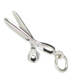 Breloque ciseaux en argent sterling .925 x 1 Breloques de confection et de coupe