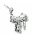 Charm de plata de ley para silla de montar .925 x 1 Charms de silla de montar de caballo