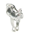 Ciondolo in argento sterling da sella .925 x 1 ciondoli con selle di cavallo