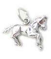 Ciondolo in argento sterling cavallo .925 x 1 Ciondoli equini cavalli