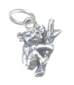 Charm de plata esterlina de koala .925 x 1 Charms de animales de Australia con osos koalas