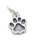 Pawprint small sterling silver charm .925 x 1 Prints and Paw Print charms