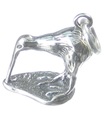 Breloque en argent sterling oiseau kiwi .925 x 1 Breloques oiseaux kiwis