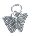 Morpho Butterfly charm i sterling silver .925 x1 Morphos fjärilar charm