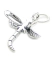 Dragonfly sterling silver charm .925 x 1 Dragon Fly Dragonflies charm