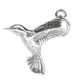 Ciondolo in argento sterling colibrì Colibrì .925 x 1 ciondoli per uccelli