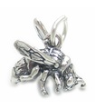 Bee sterling silver charm .925 x 1 Honey Bumble Bees berlocker