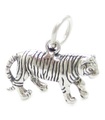 Tiger charm i sterling silver .925 x 1 Tigers Big Cat Game Cats berlocker